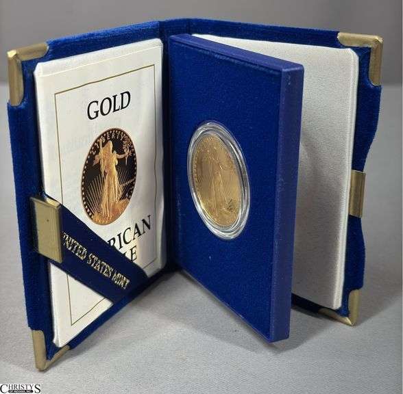 Gold American Eagle One Ounce Bullion Coin in Box image