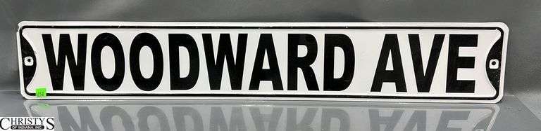Woodward Ave Street Sign 36x6 image