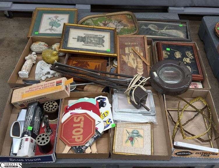 Skid of Framed Prints, Magnifying Light, Figurines - May Have Damage Throughout - SKID NOT INCLUDE image