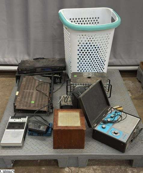 Various Electronics - Spirit Of St Louis Radio, Peterson Tuner, Cassette Player, Fisher Tuner - Untested - SKID NOT INCLUDED image