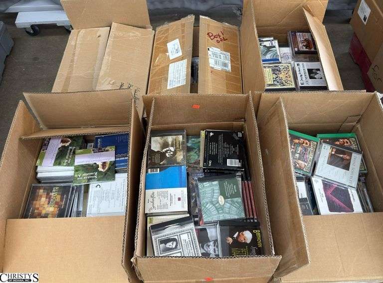 Skid With CD Cases, Assorted Genres, Some Unopened SKID is Not Included image