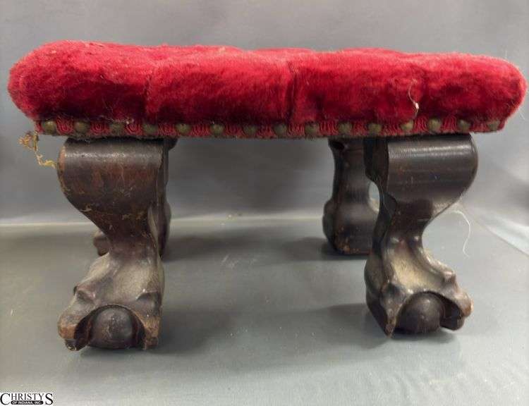 Claw And Ball Tufted Foot Rest, Wall Sconce, Display Shelf
