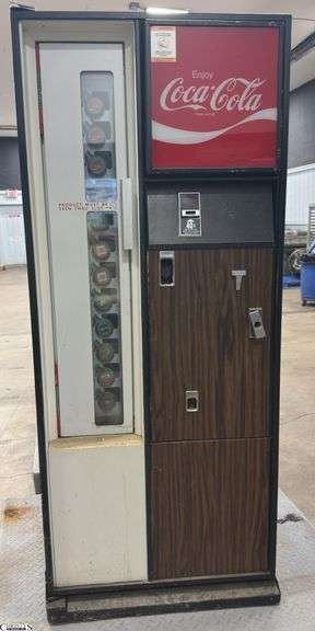 Cavalier coca-cola machine 28x24x68 untested image