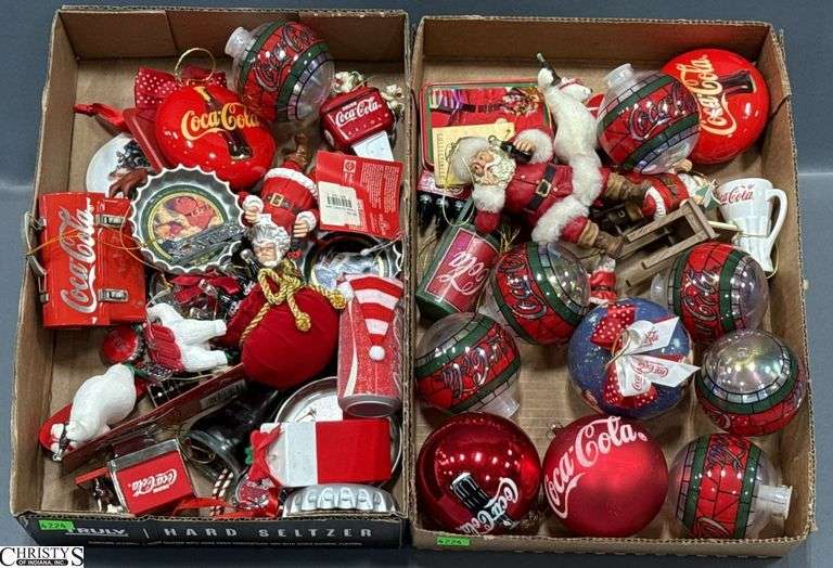 Assorted Coca Cola Christmas Ornaments image