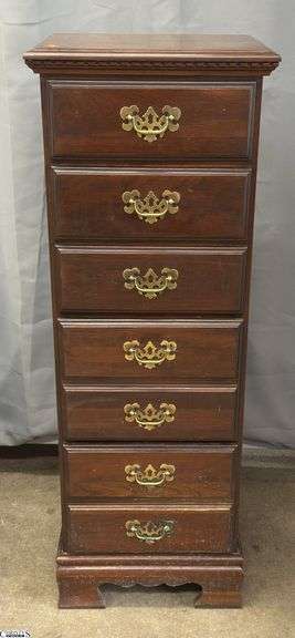 Lingerie Chest 18x14x51", Has Some Wear and Rough Finish image
