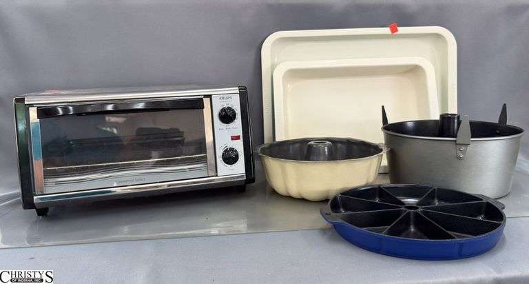 Krups Toaster Oven, Green Life Cooking Sheets, Bundt, Angel Food Cake Pan image