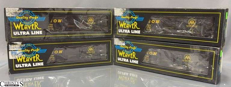 4 Weaver 3 Rail Monon Steel Sided Boxcars image