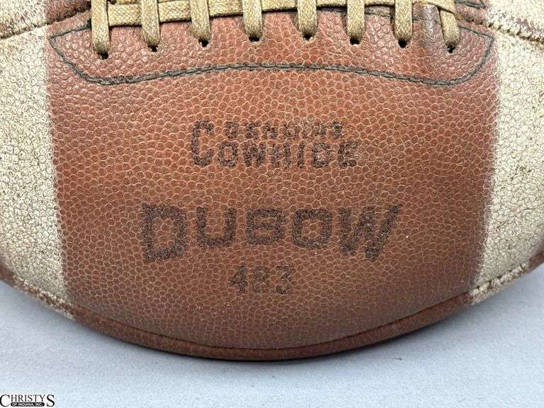 Dubow Cowhide Football Autographed by OJ Simpson