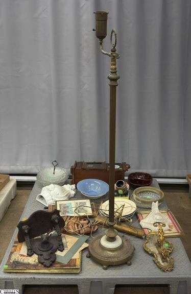 Skid of Artwork, Black Forest Shelf, Decorative Clock, Framed Prints - May Have Damage Throughout - SKID NOT INCLUDED image
