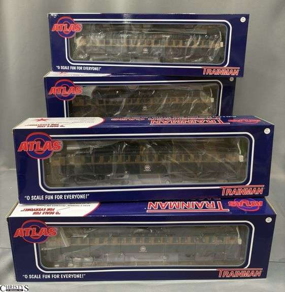 4 Trainman Monon 3 Rail Coaches, Has Shipping Box image