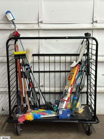 Cleaning Supplies, Vent Cleaner, Tripod, Bissel Vacuum, Umbrella, Cart Not Included image