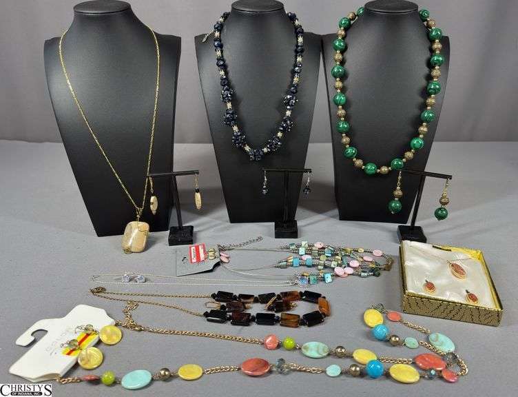 8 Matching Necklace and Earrings Sets image