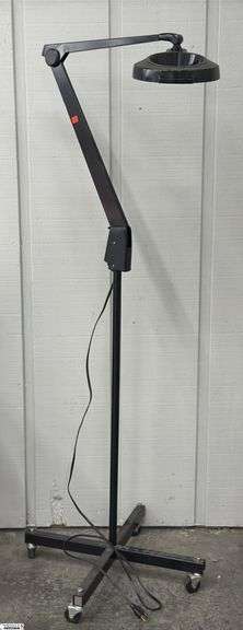 Dazor Magnifying Adjustable Rolling Lamp - 66" as sits image