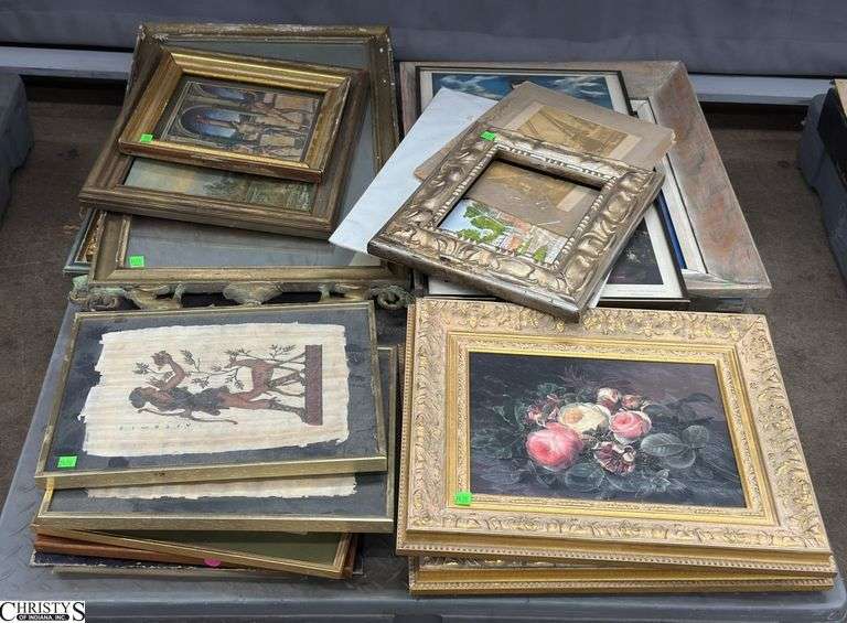 Skid of Frames, Artwork, Mirror - May Have Damage Throughout - SKID NOT INCLUDED image