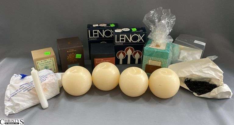 Lenox Candles, Ball Candles, Boxed Candles, Small Tapers image