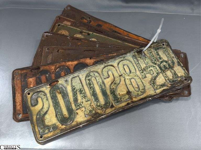 1920-29 Indiana License Plates image