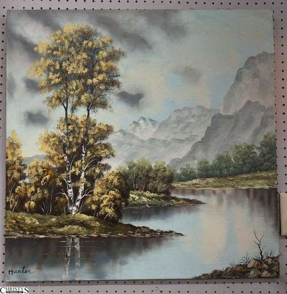 "Lands Cape" Signed Oil on Canvas - 30" x 30" image