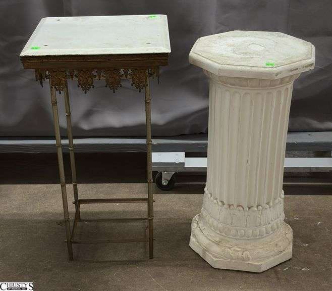 2 Display Pedestal/Stands - 14" x 14" x 26" of largest image