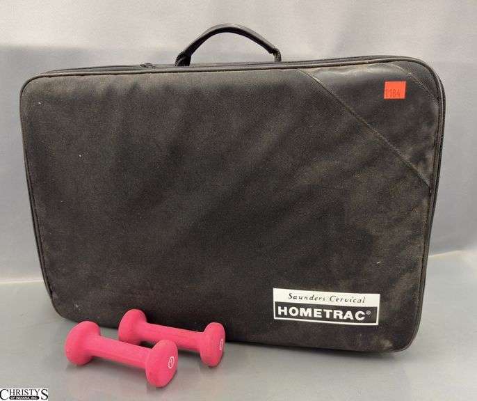 Saunders Cervical Hometrac Deluxe and 2 1lb Hand Weights image