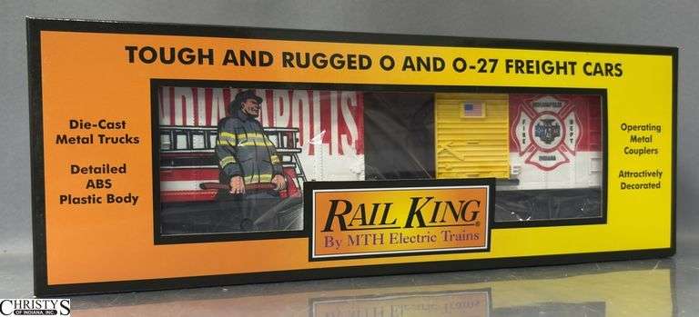 Rail King Indianapolis Fire Department Box Car, 30-74994 image