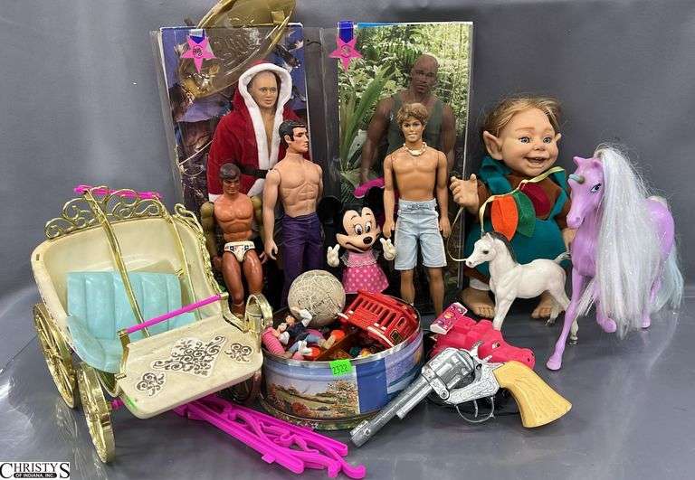 Children's Toys, Dolls, Action Figures, Misc Toys - some wear, broken pieces image