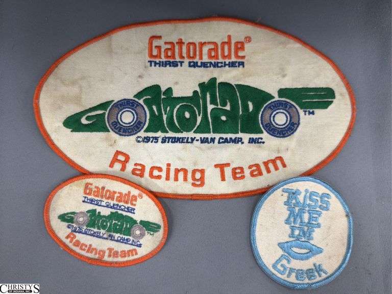2 Gatorade Racing Patches, Greek Patch - 10" of largest image