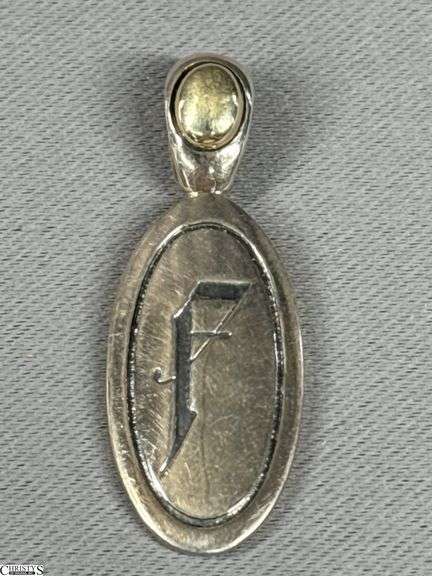 Vintage Ann King Sterling Silver and 18K Gold Pendant image