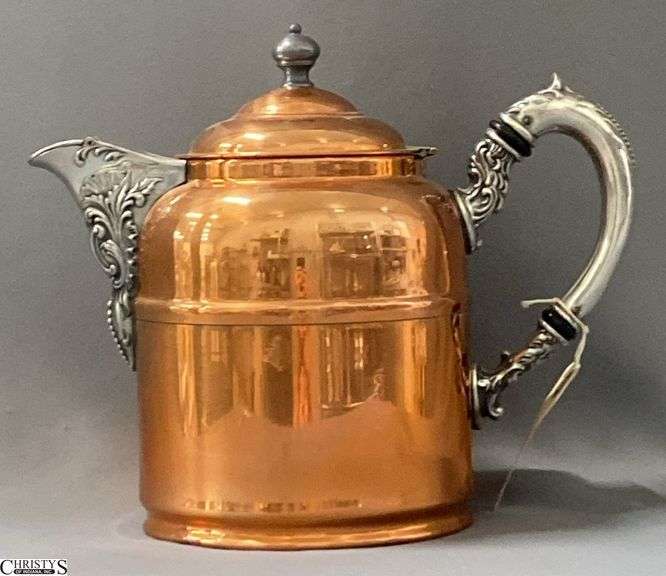 Shiny Copper Kettle 7.5" Tall image