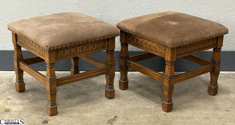 Pair of Romweber Stools - 19x19x18 image