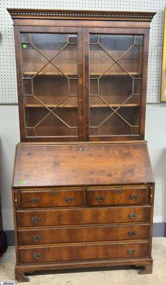 Federal Style Drop Front Secretary - 2pcs - 39" x 17" x 75" image