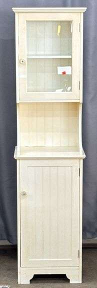 Pressed Wood Small Storage Cabinet 17x12x64" image