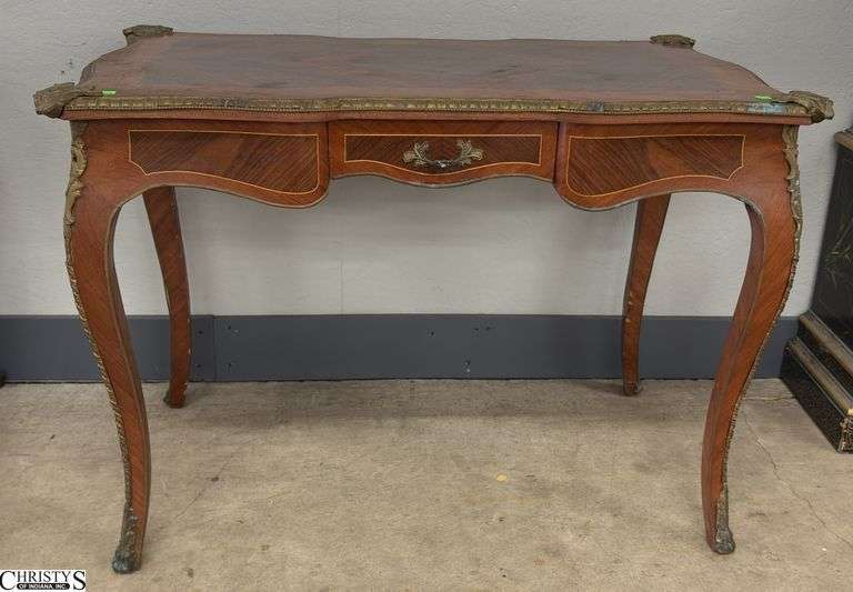 Louis XV Style French Single Drawer Desk - 41" x 26" x 29" image
