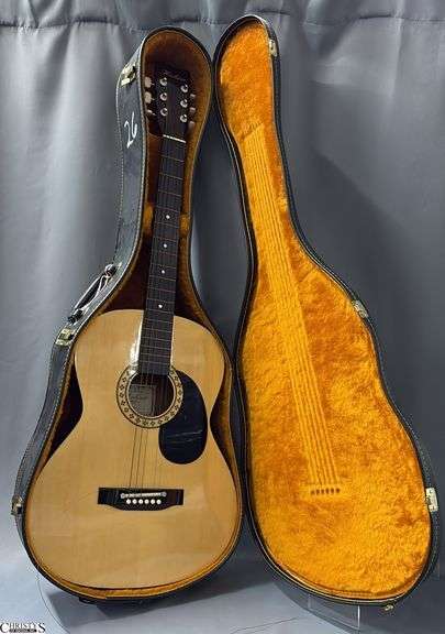 Hohner Model HW200 Acoustic Guitar in Case. From a Local School image