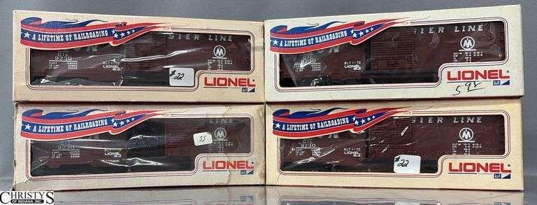 4 Lionel Monon Boxcars 9230 In Boxes image