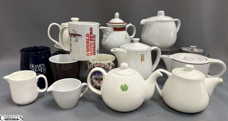 China Porcelain Teapots, Cups Pitchers, Various Makers image