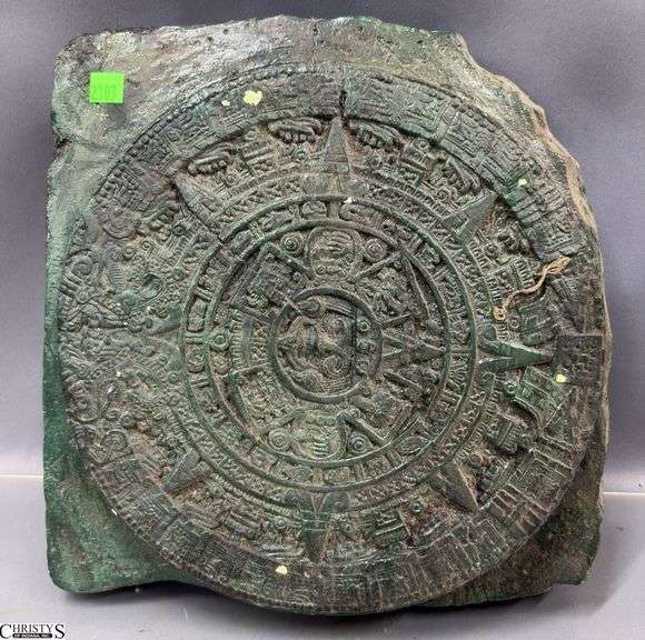 Aztec Motif Decorative Plaque - 13" x 13" image