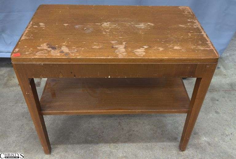 Rough Finish End Table, 27x16.5x22" image