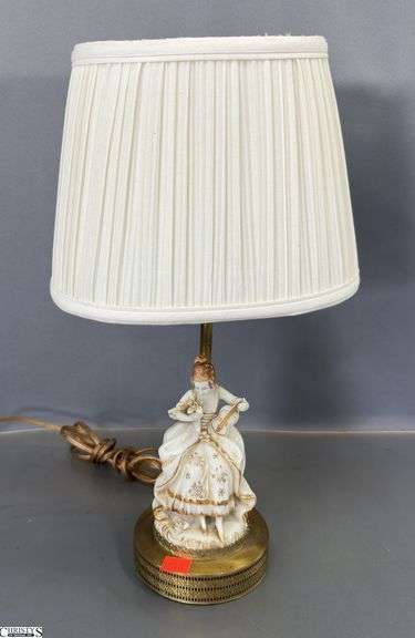 Porcelain Figurine Table Lamp - 16" image