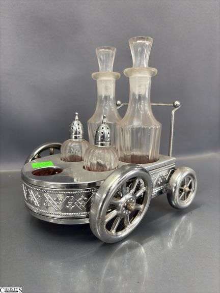 Vintage Nude Male and Female Shot Glasses, Cruet and Caddy for Condiments