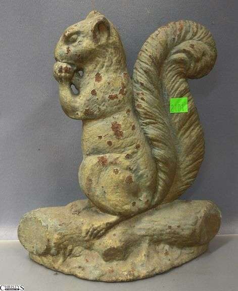 Cast Iron Squirrel Doorstop - 11" image
