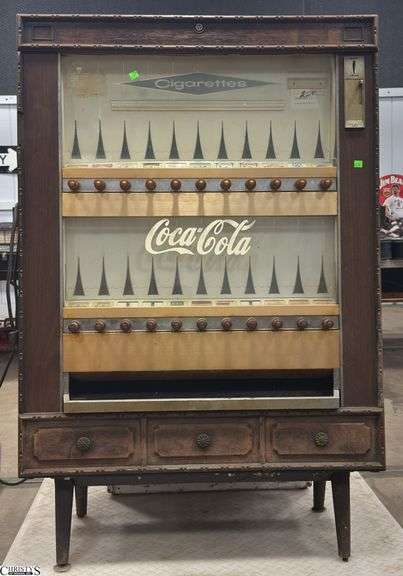 National Vendors cigarette machine untested could not get to open NO KEYS 36x17x54 image
