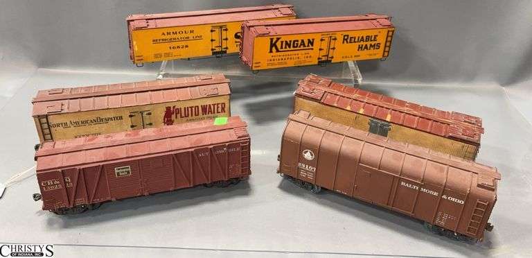 6 Unboxed Model Train Cars, Some Kits, May Need Completed or Missing Parts image