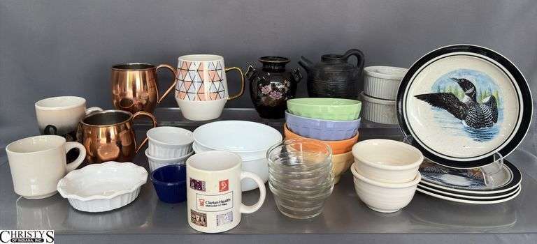 Copper Mules, Ice Cream Bowls, Ramekins, Mugs, Vase, Plates image