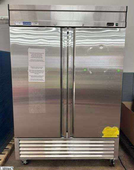 Kratos 2 Door Refrigerator 55x32x83 on Wheels image