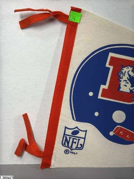 Denver Broncos NFL Pennant Dated 1967