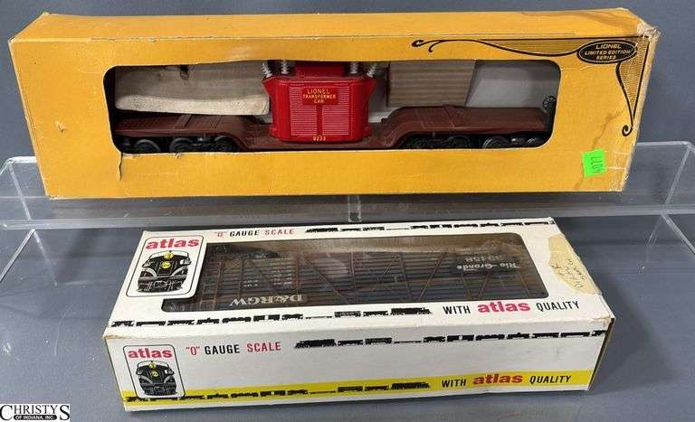 Lionel Limited Edition Box is Damaged Transformer Car 9233, and 2-R Denver and Rio Grande Box Car image