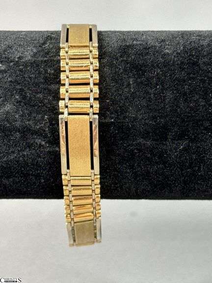 14K Yellow Gold Bracelet.  There are a few extra links included. image