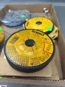 Ear Plugs, Face Masks, DeWalt Wire Brush Bit, Grinding Discs, Porter Cable Saw Blades Most 5.5", Wrench, Sockets