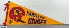 Kansas City Chief NFL Pennant Dated 1967.  There are some small holes in the felt.  See Photo