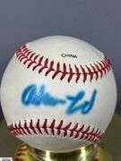 12 Signed Baseballs, 1 ASA Unsigned Softball, an Unsigned Wilson Baseball and a Stretchose Twin City's  Sanitary Tube Sock